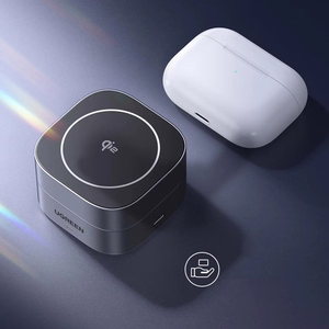 Ugreen W702 3in1 indukcijas lādētājs ar MagSafe / Qi2 un USB-C telefonam / austiņām melns