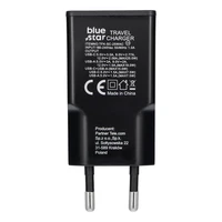 Ceļojumu lādētājs Blue Star Slim GaN 1x Type C + 1x USB A PD QC4.0 3A 25W melns
