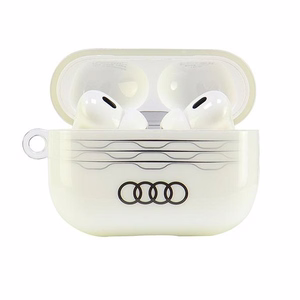 Audi IML ģeometrisks raksts AirPods Pro 2 apvalks - balts