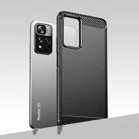 Oglekļa apvalks elastīgs apvalks Xiaomi Redmi Note 11 Pro+ 5G (Ķīna) / 11 Pro 5G (Ķīna) / Mi11i HyperCharge / Poco X4 NFC melns