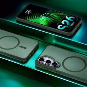 3mk Smoke MagCase zaļš – tālruņa vāciņš modelim Samsung Galaxy S26