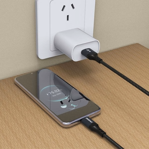 Dudao L3ST USB-A–USB-C kabelis, 5 A, 3,0 m, melns