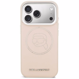 Karl Lagerfeld K Head Point Logo MagSafe Maciņš for iPhone 17 Pro Max - rozā