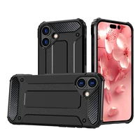 Hybrid Armor viedtālruņa apvalks iPhone 16 Plus - melns