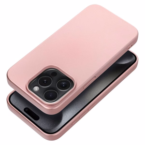 METALLIC viedtālruņa apvalks IPHONE 15 Pro rozā