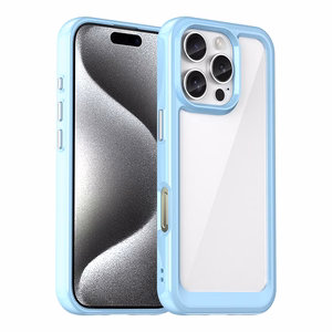 Outer Space viedtālruņa apvalks ar gēla rāmi iPhone 16 Pro - zils
