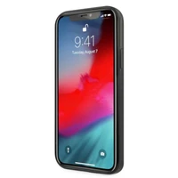 Mercedes Sudraba zvaigžņu raksta viedtālruņa apvalks iPhone 12 / iPhone 12 Pro - melns