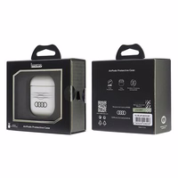 Audi IML ģeometrisks raksts AirPods 1 / 2 apvalks - balts