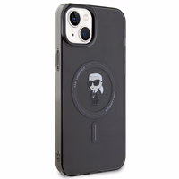 Viedtālruņa apvalks Karl Lagerfeld IML Ikonik Magnētiskais MagSafe iPhone 15 Plus - melns (m)