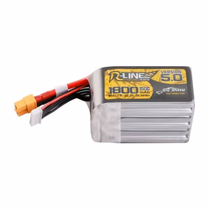 Lipo Tattu R-Line Version 5.0 1800mAh 22.2V 150C 6S akumulators ar XT60 savienotāju