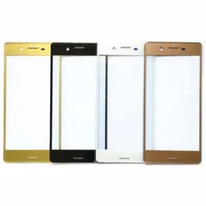 Ārējais ekrāna stikls priekš Sony Xperia X F5121, zeltains, HQ