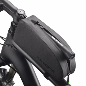 Rockbros AS-019-1 ūdensnecaurlaidīga velosipēda rāmja soma, 1.6 l - melna