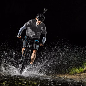 GoPro ķiveres stiprinājumu piederumu komplekts GoPro, DJI, Insta360, SJCam, Eken darbības kamerām (GoPro Cycling Helmet Chin Holder)