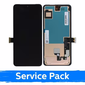 LCD displejs saderīgs ar Google Pixel 8 Pro melns ar rāmi (Service Pack)
