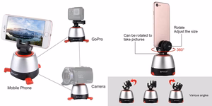 360 grādu panorāmas galva ar rotāciju