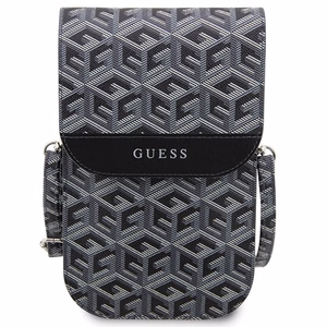 Guess rokassoma GUWBHGCFSEK melna GCube Stripe