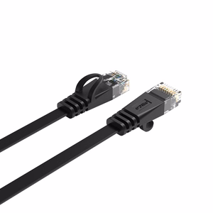 Orico PUG-C7B CAT7 10Gbps RJ45 Ethernet tīkla kabelis interneta LAN plakans 3m - melns