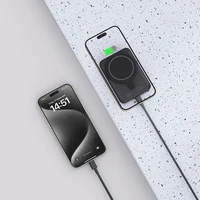 Tech-Protect LifeMag PB10 portatīvais lādētājs ar MagSafe 5000mAh 15W USB-C ports - melna + USB-C kabelis