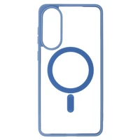 Akrila krāsains Magsafe apvalks Samsung Galaxy S25 Edge gaiši zils