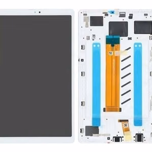 LCD ekrāns Samsung T220 Tab A7 Lite 8.7 2021 ar skārienjutīgo ekrānu un rāmi balts oriģināls (service pack)
