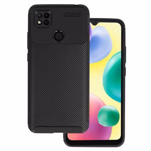 Vennus Carbon Elite viedtālruņa apvalks Xiaomi Redmi 10A, melns