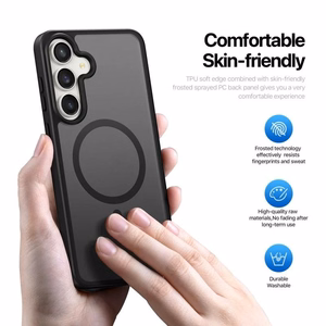 DUX DUCIS apvalks YIND saderīgs ar Magnētisko SAMSUNG S25 FE melns