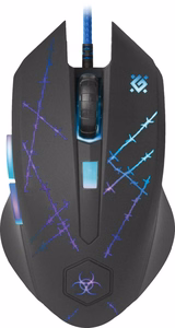 Defender Forced GM-020L vadu optiskā spēļu pele, USB Type-A, 3200 DPI