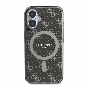 Guess IML 4G Fons Magnētiskais viedtālruņa apvalks iPhone 16 Plus - brūns