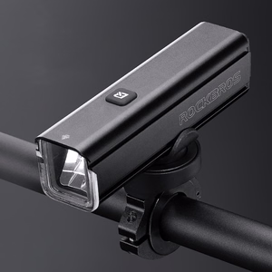 Rockbros 24610002001 priekšējais velosipēda lukturis 1000 lm + USB-C - USB-A kabelis - melns