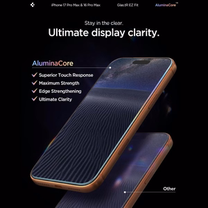 Spigen Glas.tR EZ Fit rūdīto aizsargstiklu komplekts iPhone 16 Pro Max / 17 Pro Max – 2 gab.