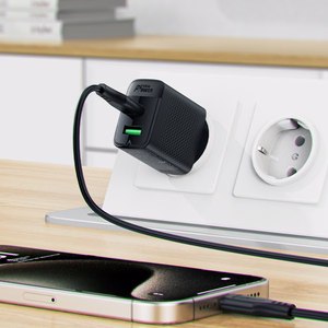 Acefast A78 lādētājs GaN USB-A / USB-C PD 20W - melns