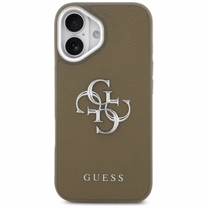 Guess graudainas lielā 4G klasiskā logotipa vāciņš iPhone 17 – brūns