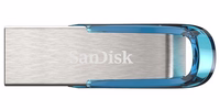 SanDisk Ultra Flair USB flash drive 128 GB USB Type-A 3.2 Gen 1 (3.1 Gen 1) zils, sudraba