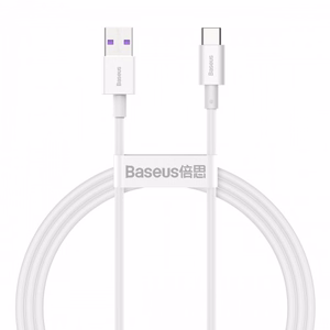 USB kabelis Baseus Superior balts Type-C 100cm (līdz 66W / 6A)