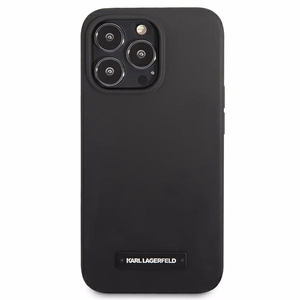 Karl Lagerfeld silikona plāksnes apvalks iPhone 13 Pro / iPhone 13 - melns