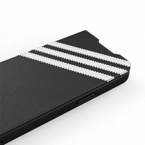 Adidas OR grāmatiņas tipa viedtālruņa apvalks PU iPhone 13 Pro / iPhone 13 – melns un balts