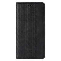 Magnētiskais apvalks Samsung Galaxy S22+ (S22 Plus) ar siksniņu, maku un mazā piekariņa - melns