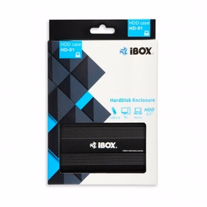 iBox HD-01 HDD korpuss melns 2.5"