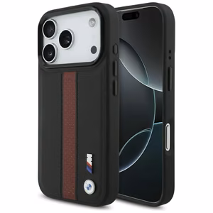 BMW M Perforated Stripe Logo MagSafe Чехол для iPhone 17 Pro - красный