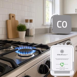 CO detector alarm 85dB LED (Qoltec 52576 Carbon monoxide sensor)