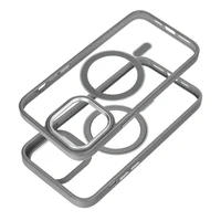 COLOR EDGE MAG COVER magnētiskais viedtālruņa apvalks, savietojams ar MagSafe, paredzēts IPHONE 16e (SE 4 2025), titāna pelēks