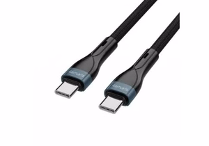 USB-C uz USB-C kabelis PremiumCord 60W 1 m, melns