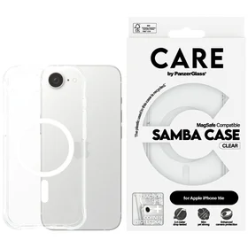 CARE by PanzerGlass Fashion MagSafe viedtālruņa apvalks priekš iPhone 16e - skaidrs