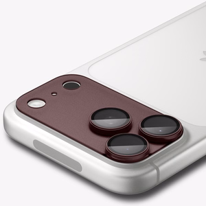 Spigen Optik Pro XL GLAS.TR EZ FIT rūdīts stikls, paredzēts iPhone 18 Pro Max, tumšā ķiršu krāsā