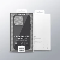 Nillkin Super Frosted Shield Pro viedtālruņa apvalks iPhone 14 Pro Max aizmugurējais apvalks zils