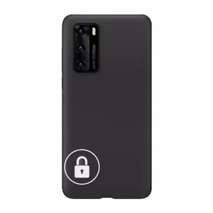Telefona maciņš Silicone Cover priekš Huawei P40 Lite / melns / iepakojumā