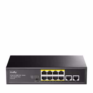 Cudy FS1010P network switch Fast Ethernet (10/100) Power over Ethernet (PoE) melns