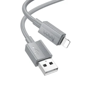 Kabelis USB-A uz Lightning Hoco 2,4A 1 m X107 pelēks