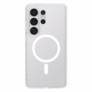 Spigen Ultra Hybrid Mag MagSafe maciņš priekš Samsung Galaxy S26 Ultra caurspīdīgs un balts