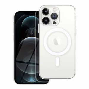 CLEAR MAG COVER magnētiskais viedtālruņa apvalks ar kameras aizsardzību, saderīgs ar MagSafe, paredzēts IPHONE 12 Pro, caurspīdīgs